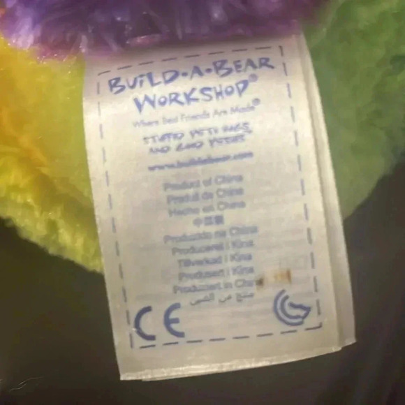 Build-A-Bear Workshop Pop of Color Rainbow Panda Teddy 16" Plush - Picture 4 of 4